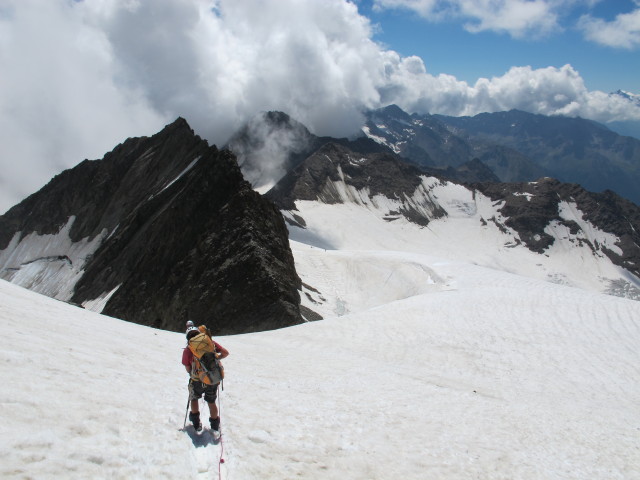 Christoph und Gudrun zwischen Wei&szlig;kugel und Hintereisjoch (16. Aug.)