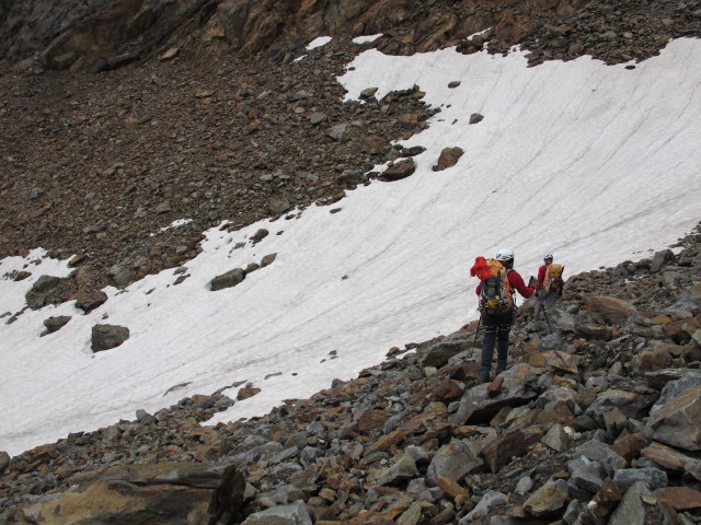 Gudrun und Christoph am Hochjochferner (17. Aug.)