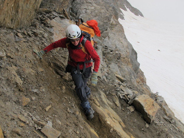 Gudrun zwischen Hochjochferner und Hochjochferner (17. Aug.)