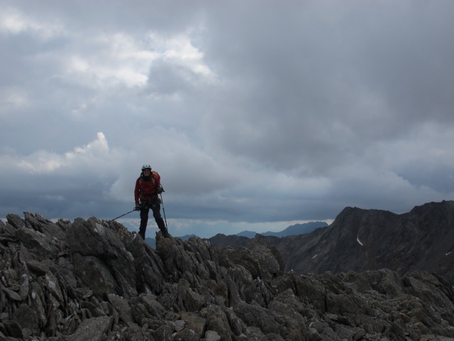 Gudrun am Weg 2A zwischen Eismann-Fundstelle und Similaunh&uuml;tte (17. Aug.)