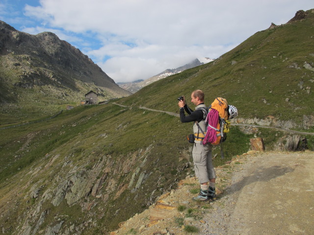 Christoph am Weg 923 zwischen Martin-Busch-H&uuml;tte und Wei&szlig;bach (18. Aug.)