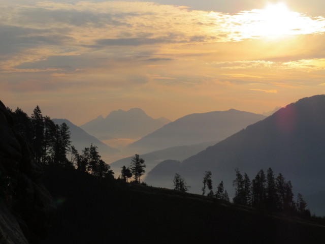 vom Südanstieg Richtung Osten (31. Aug.)