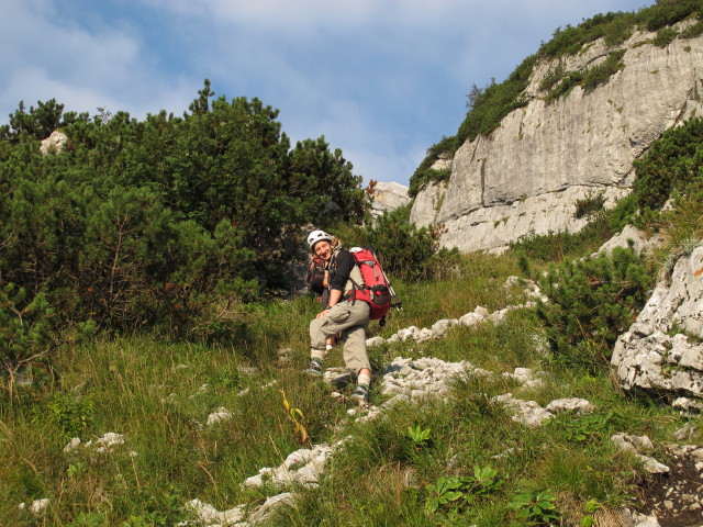 Christoph zwischen Südanstieg und Schneegrube (31. Aug.)