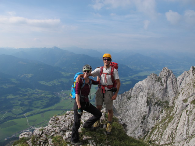 Susanne und ich am Südostgrat (31. Aug.)