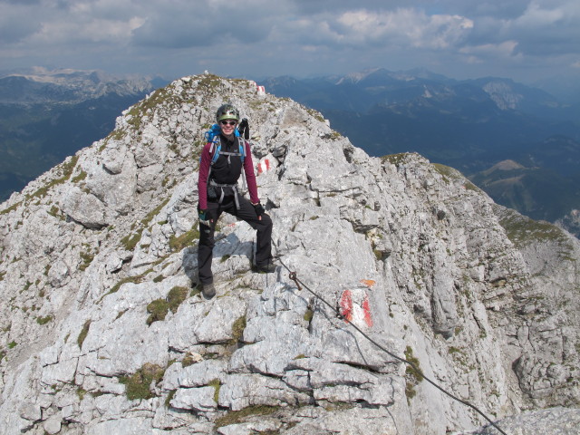 Südanstieg: Susanne zwischen Grimming und Multereck (31. Aug.)