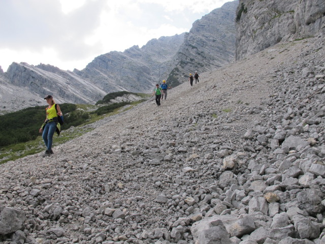 Südanstieg: zwischen Kasten und Abzweigung zum Südostgrat (31. Aug.)
