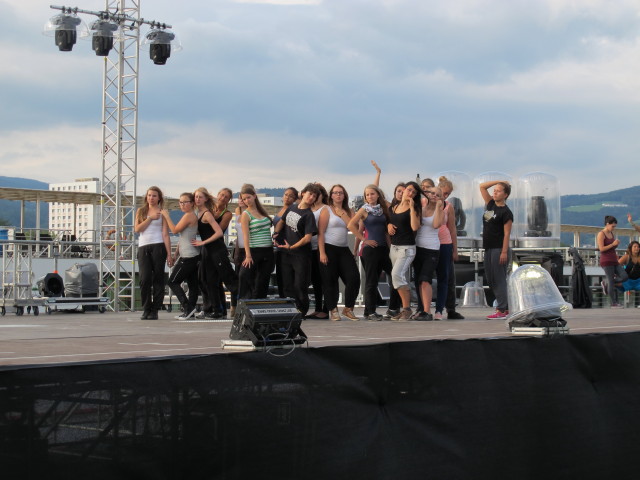 Probe f&uuml;r 'voestalpine Klangwolke  Bruckner lebt!' beim Brucknerhaus (3. Sep.)