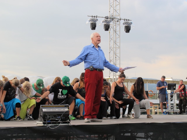 Probe f&uuml;r 'voestalpine Klangwolke  Bruckner lebt!' beim Brucknerhaus (3. Sep.)