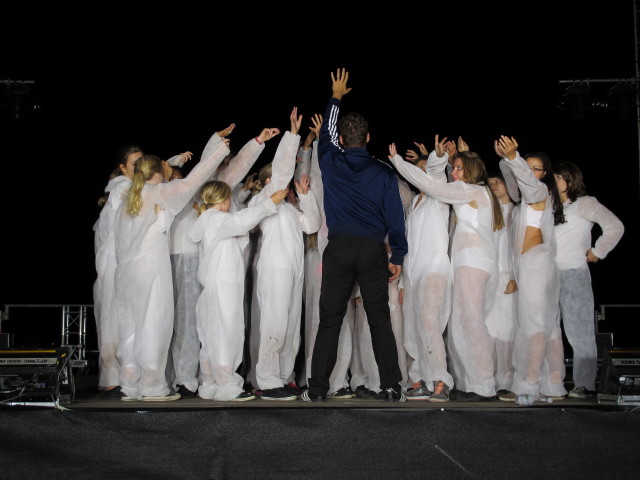 Probe f&uuml;r 'voestalpine Klangwolke  Bruckner lebt!' beim Brucknerhaus (4. Sep.)
