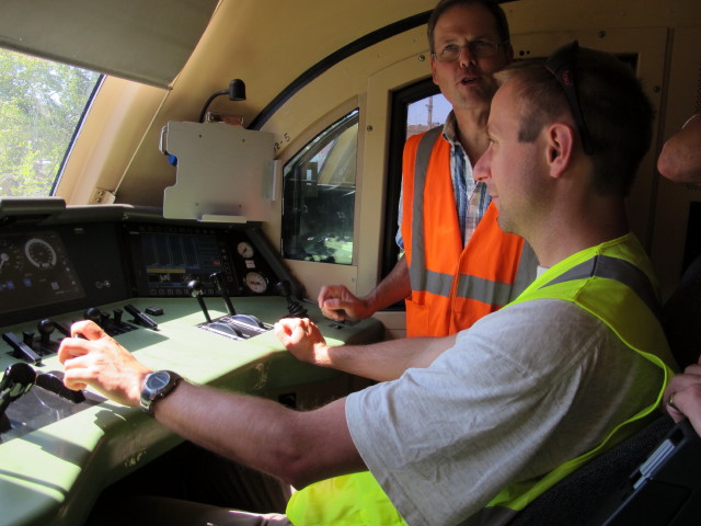 Ich in der 1016 012 am &Ouml;BB-Standort Linz (5. Sept.)