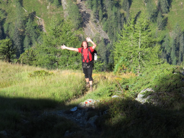 J&ouml;rg zwischen Innerer Neualm und H&uuml;ttkar (7. Sept.)
