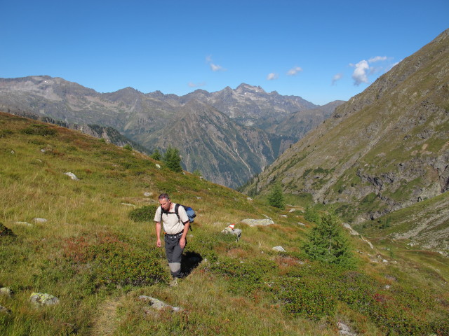 Erich zwischen Innerer Neualm und H&uuml;ttkar (7. Sept.)
