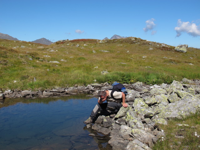 Erich beim H&uuml;ttkarsee, 2.136 m (7. Sept.)
