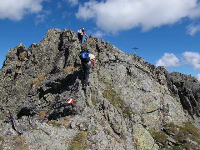 J&ouml;rg und Erich zwischen H&uuml;ttkar und Predigtstuhl (7. Sept.)