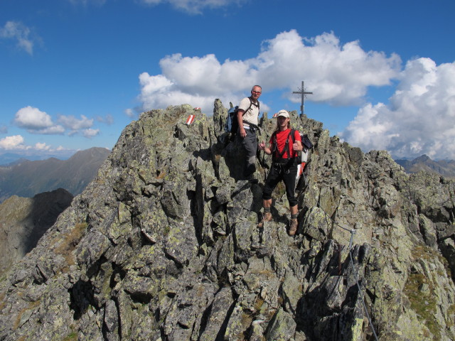 Erich und J&ouml;rg am Predigtstuhl, 2.543 m (7. Sept.)