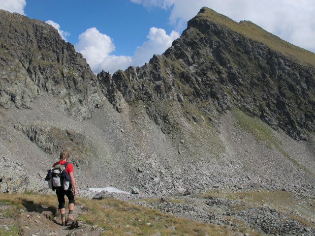 J&ouml;rg zwischen Predigtstuhl und Hinterkarscharte (7. Sept.)