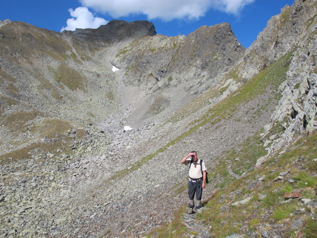 Erich zwischen Predigtstuhl und Hinterkarscharte (7. Sept.)