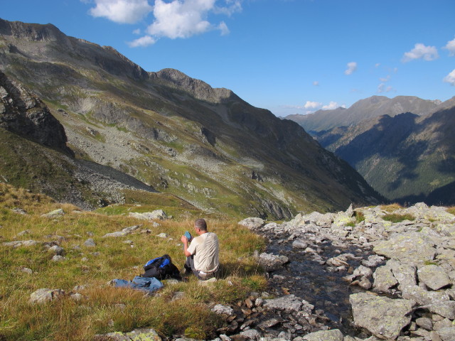 Erich zwischen Hinterkarscharte und Hubenbauert&ouml;rl (7. Sept.)