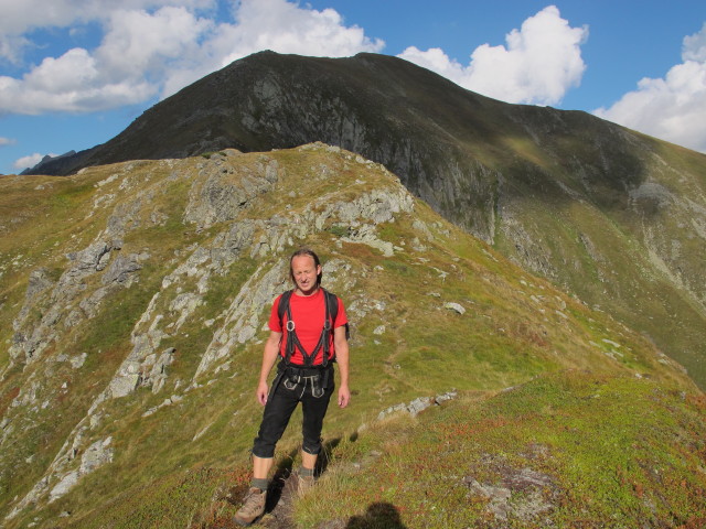 J&ouml;rg zwischen Hinterkarscharte und Hubenbauert&ouml;rl (7. Sept.)