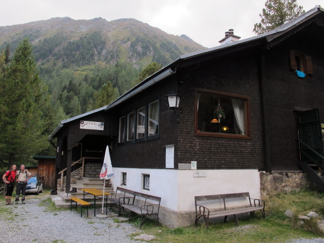 J&ouml;rg und Erich bei der Rudolf-Schober-H&uuml;tte, 1.667 m (7. Sept.)
