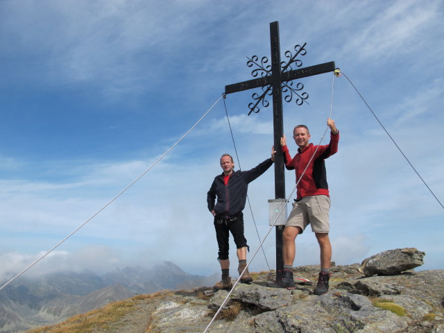 J&ouml;rg und ich am Rupprechtseck, 2.591 m (8. Sept.)