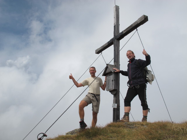 Ich und J&ouml;rg am Feldeck, 2.480 m (8. Sept.)