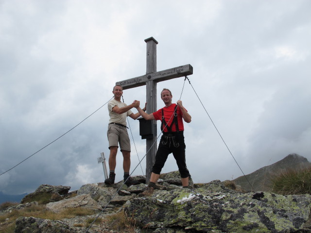 Ich und J&ouml;rg am Tr&uuml;beck, 2.367 m (8. Sept.)