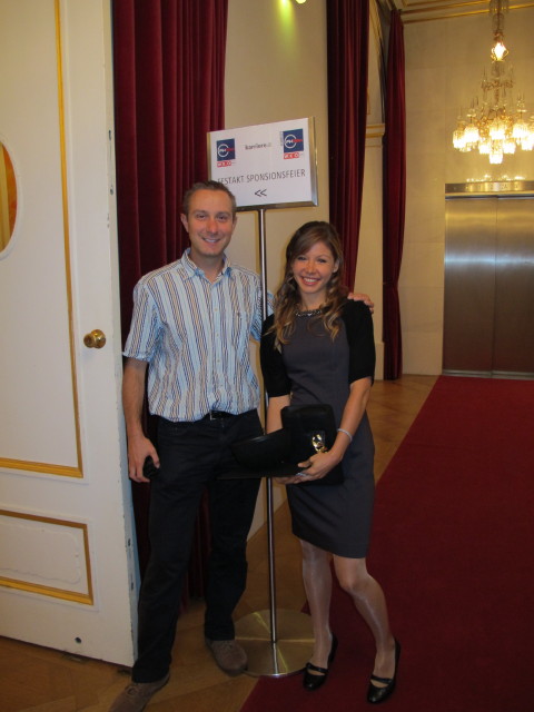 Ich und Daniela beim Gro&szlig;en Redoutensaal