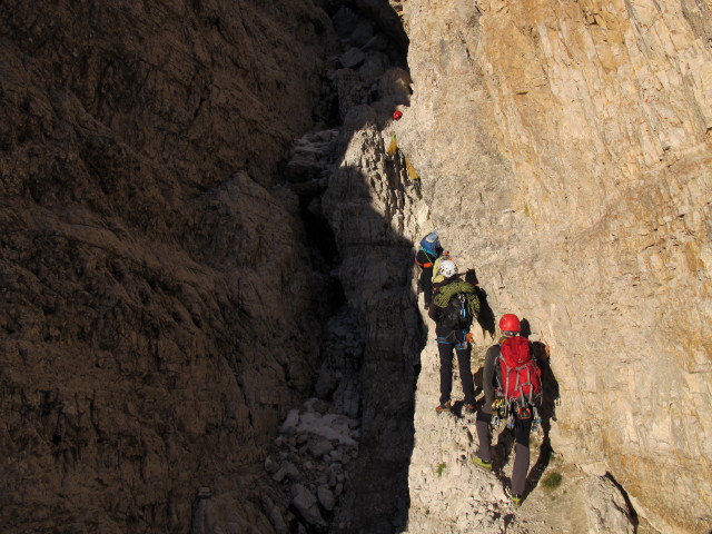 Gro&szlig;e Zinne-Normalweg: zwischen Einstieg und 1. Scharte (21. Sept.)