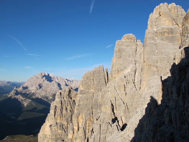 vom Gro&szlig;e Zinne-Normalweg Richtung Westen (21. Sept.)