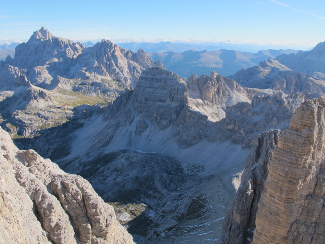 vom Gro&szlig;e Zinne-Normalweg Richtung Nordosten (21. Sept.)