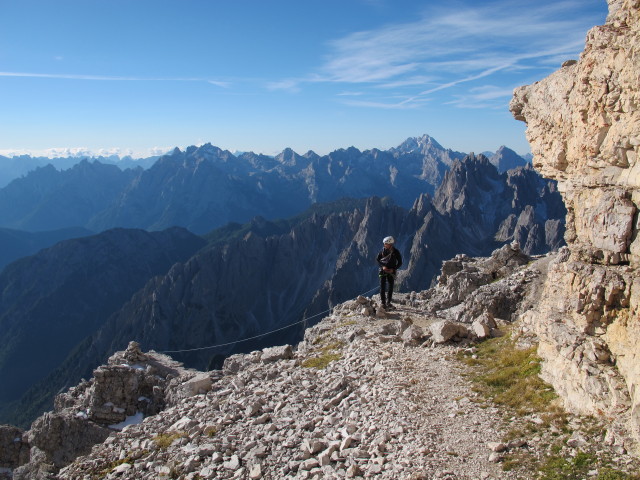 Gro&szlig;e Zinne-Normalweg: oberes Terrassenband (21. Sept.)