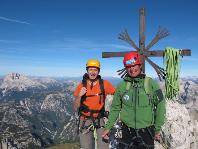 Ich und Herbert auf der Gro&szlig;en Zinne, 2.999 m (21. Sept.)