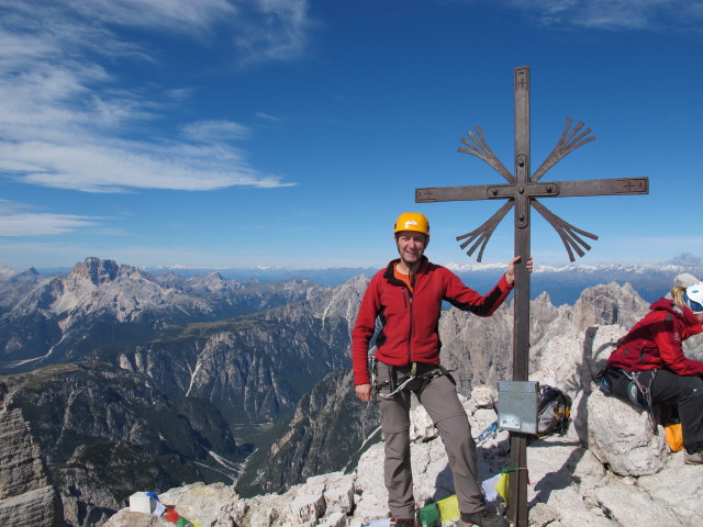 Ich auf der Gro&szlig;en Zinne, 2.999 m (21. Sept.)
