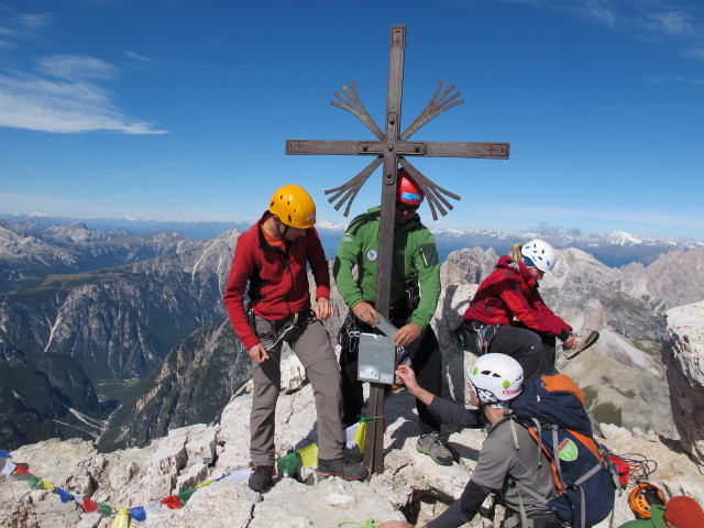 Ich, Herbert und Kilian auf der Gro&szlig;en Zinne, 2.999 m (21. Sept.)