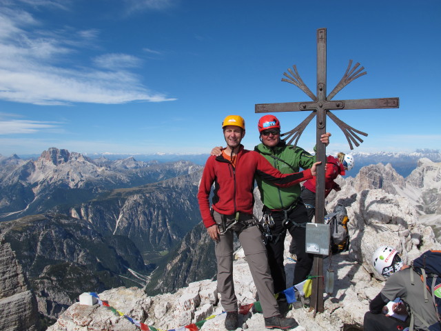 Ich und Herbert auf der Gro&szlig;en Zinne, 2.999 m (21. Sept.)