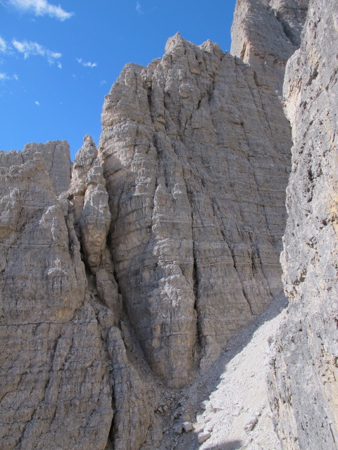Westliche Zinne von der Gro&szlig;en Zinnenscharte aus (21. Sept.)