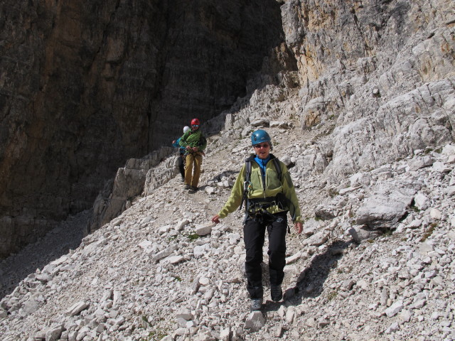 zwischen Gro&szlig;er Zinnenscharte und Rifugio Auronzo (21. Sept.)