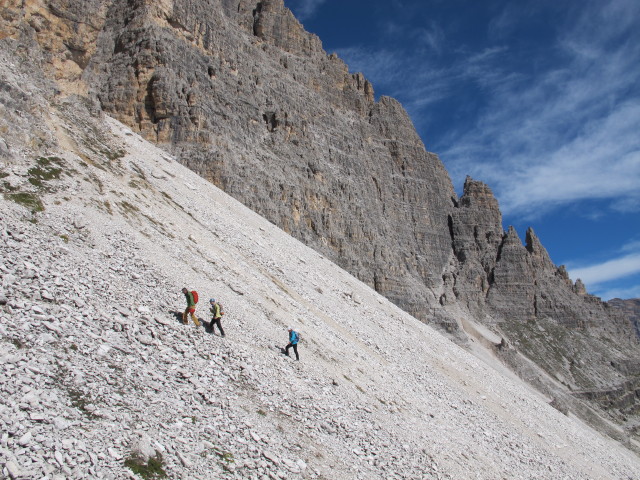 zwischen Großer Zinnenscharte und Rifugio Auronzo (21. Sept.)