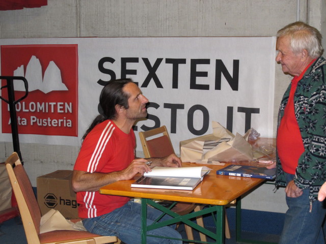 Alexander in der Tennishalle Sexten (21. Sept.)