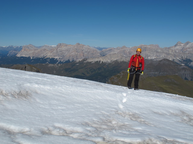 Axel am Ghiacciaio della Marmolada