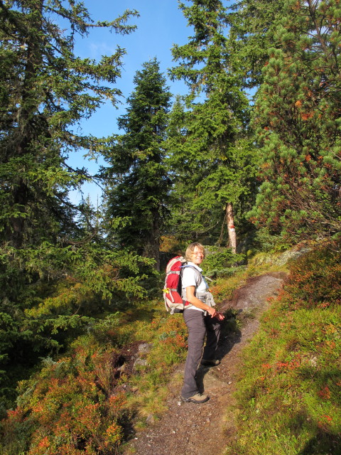 Mama zwischen Tiergartenalm und Sunnh&uuml;tte (28. Sept.)