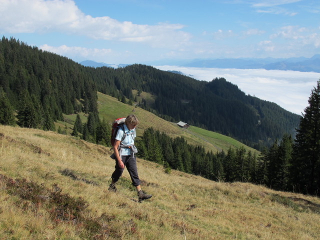 Mama zwischen Hochegg und Gamsk&ouml;gerl (28. Sept.)