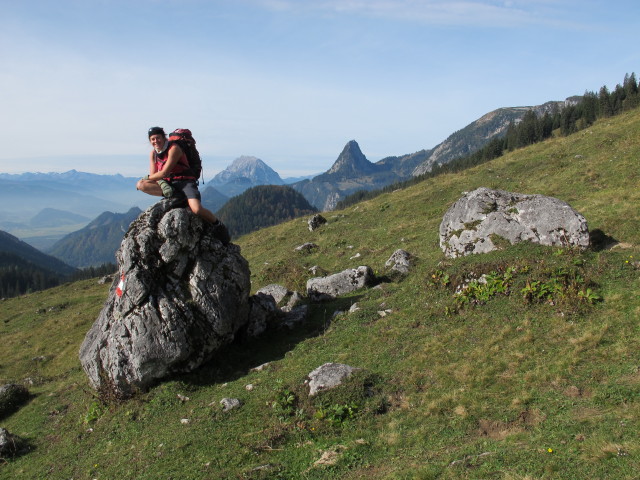 Gudrun am Weg 217 zwischen Hinteregger Alm und H&ouml;llerris'n
