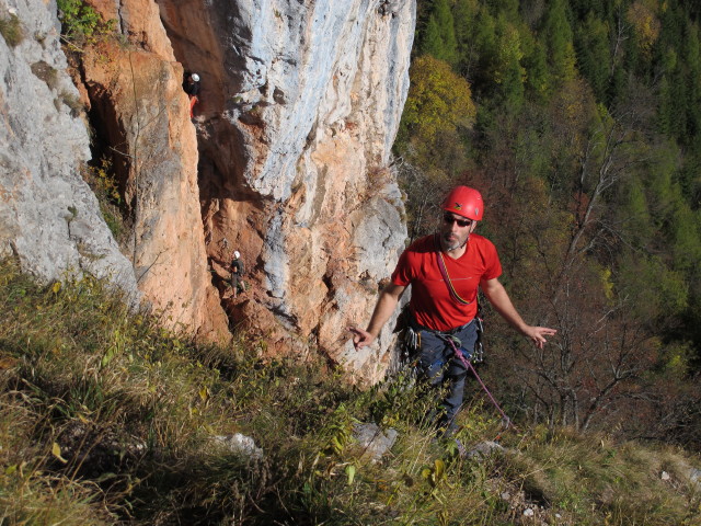 'H&uuml;hnerleiter': Dieter in der 2. Seill&auml;nge
