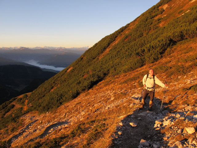 Erich am Weg 211 zwischen Dr. Heinrich-Hackel-H&uuml;tte und 's Stiegl (26. Okt.)