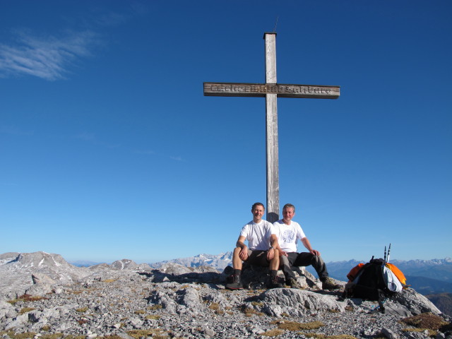 Ich und Erich am Mittlerem Streitmandl, 2.360 m (26. Okt.)