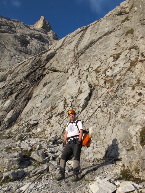 Erich zwischen Thronleiter und Werfener H&uuml;tte (26. Okt.)