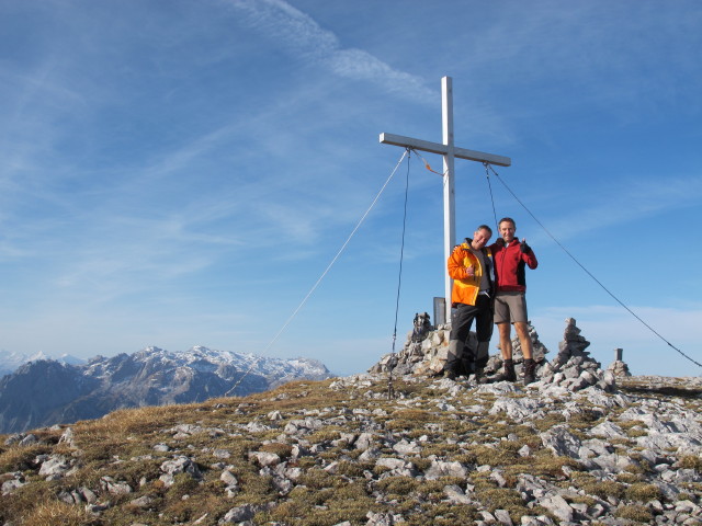 Erich und ich am Raucheck, 2.430 m (27. Okt.)