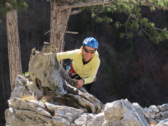 'Brunnerweg': Christiane in der 1. Seill&auml;nge